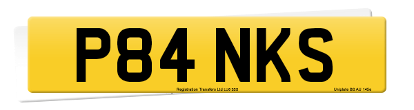 Registration number P84 NKS